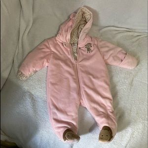 Carters Pink Footed Pram Suit
